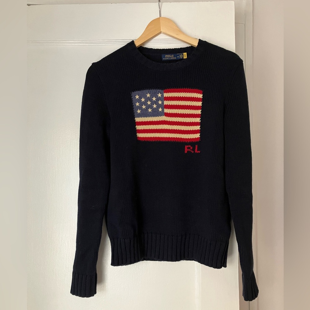 Iconic Polo Ralph Lauren Flag Sweater